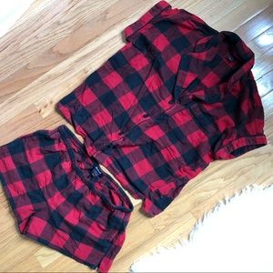 MADEWELL Flannel Pajama Set